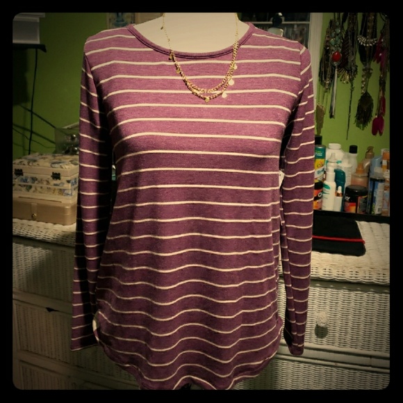 pink clover Tops - NWT! Stitch fix Striped long sleeve